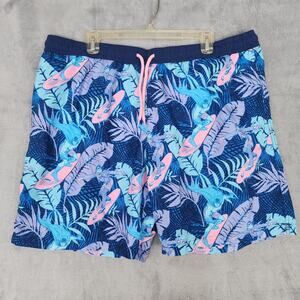 Men's XL Batman & Joker Surf Swim Shorts Tropical Blue 7" inseam